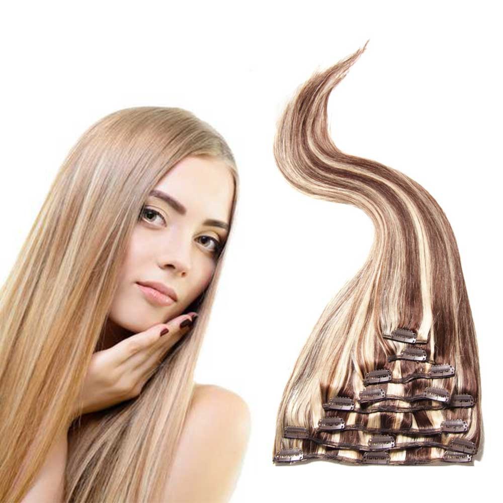Idolra Best Clip In 100 Virgin Human Hair Extensions Top Brands 100G/Bag